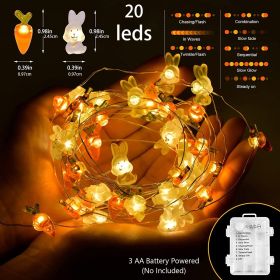 Bunny Carrot String Lights