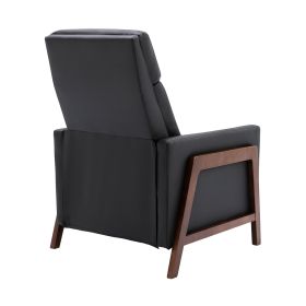Wood-Framed PU Leather Recliner Adjustable Home Theater Seating