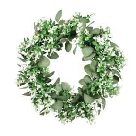 Artificial Wreath Door Threshold Flower DIY Wedding Home Living Room Party Pendant Wall Decor Party Lintel Garland Gift Rose (Color: N-45CM)
