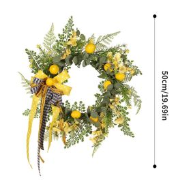Artificial Wreath Door Threshold Flower DIY Wedding Home Living Room Party Pendant Wall Decor Party Lintel Garland Gift Rose (Color: L)