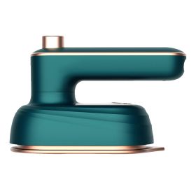 Professional Mini Steam Iron Handheld Portable Garment Steamer Dry Wet Clothes Ironing Machine Home Travel Electric Steam Iron (Plug Type: EU, Color: green)