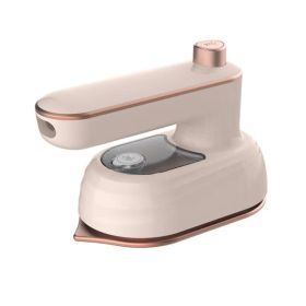 Professional Mini Steam Iron Handheld Portable Garment Steamer Dry Wet Clothes Ironing Machine Home Travel Electric Steam Iron (Plug Type: us, Color: Light Pink)