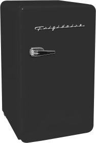 FRIGIDAIRE EFR372-PINK 3.2 Cu Ft Pink Retro Compact Rounded Corner Premium Mini Fridge (Color: Black)