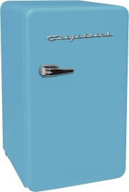 FRIGIDAIRE EFR372-PINK 3.2 Cu Ft Pink Retro Compact Rounded Corner Premium Mini Fridge (Color: Blue)